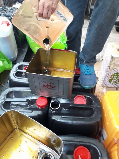 used cooking oil